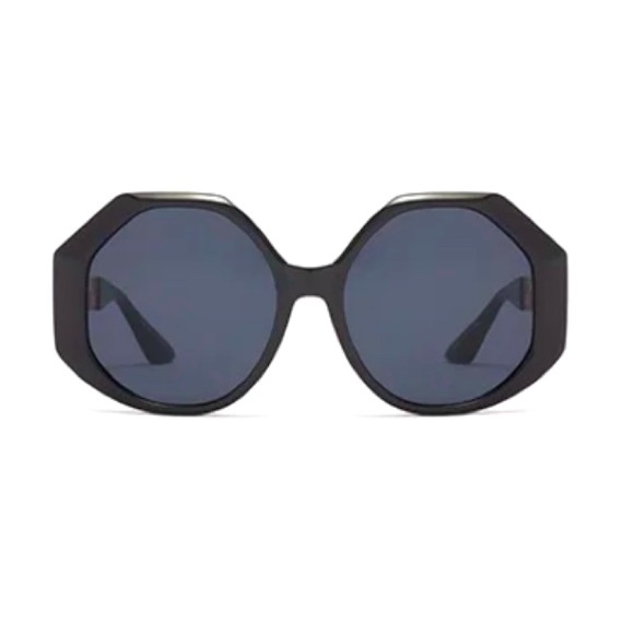 🍋2/$30 New Versace-Style Black Geometric Sunglasses - Picture 2 of 4